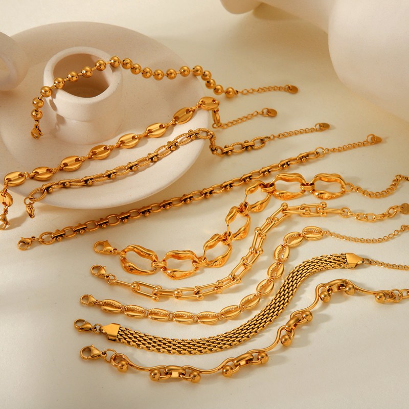 Hot Selling 18K Gold Plated Bracelet Stainless Steel Bracelet