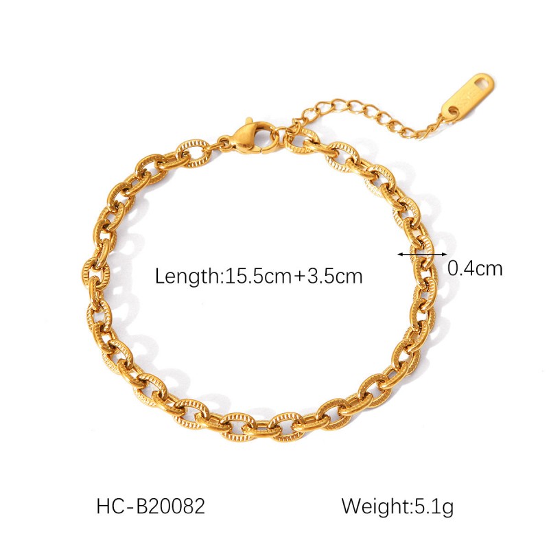 Hot Selling 18K Gold Plated Bracelet Stainless Steel Bracelet