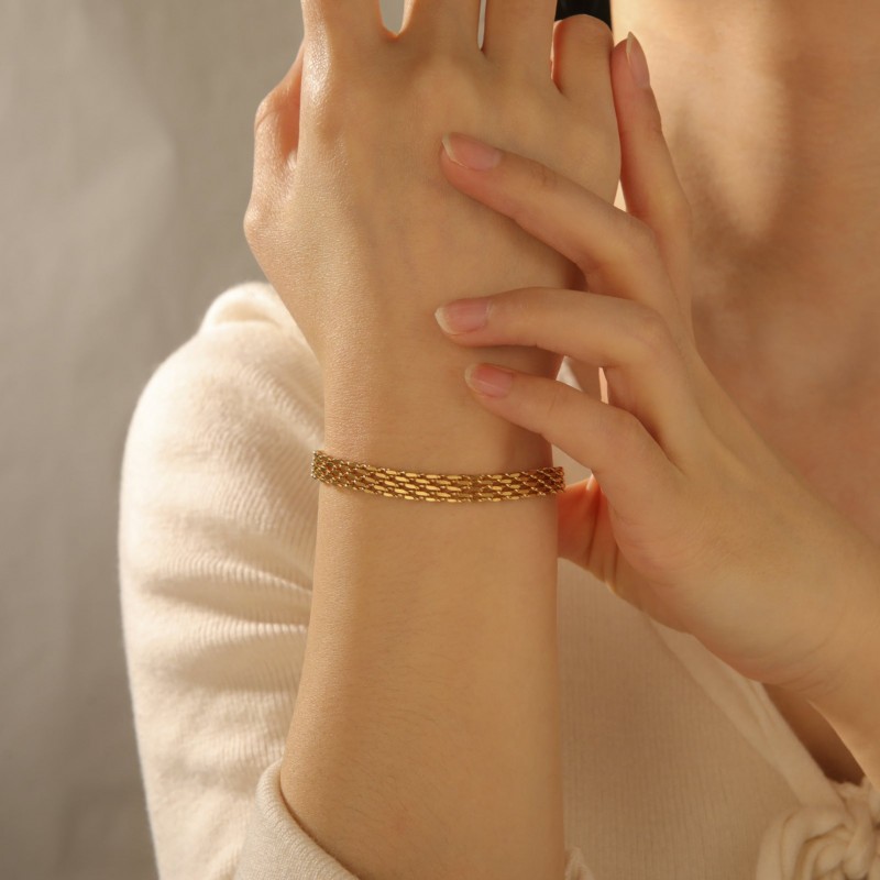 Vintage Basque Stainless Steel Bracelet