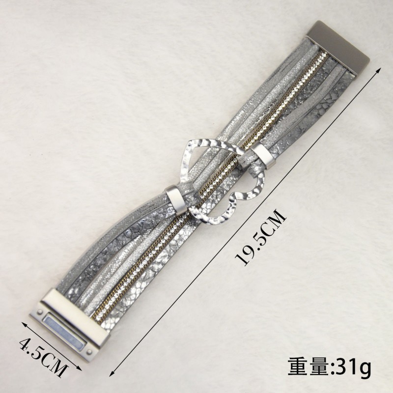 6pcs Exaggerated Heart Accessories Wrist Jewelry Magnetic Cl