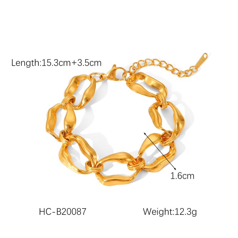 Hot Selling 18K Gold Plated Bracelet Stainless Steel Bracelet