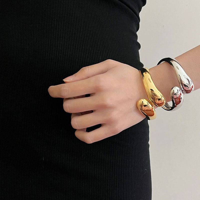 Retro Style Metal Geometric Cross Bracelet