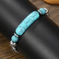 Turquoise Bracelet Vintage Stainless Steel Chain