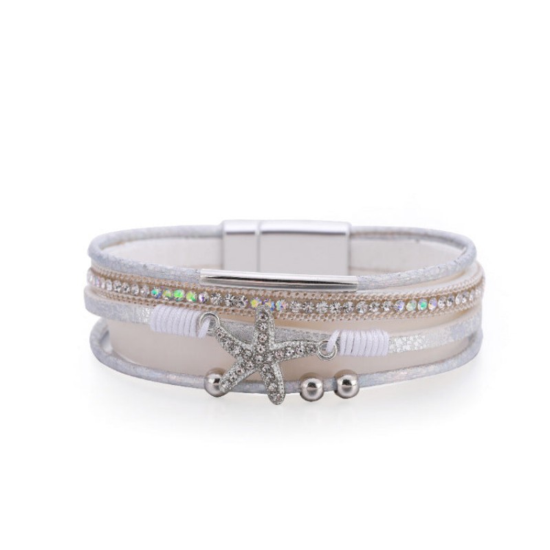 Multi-layer Diamond Starfish Bracelet