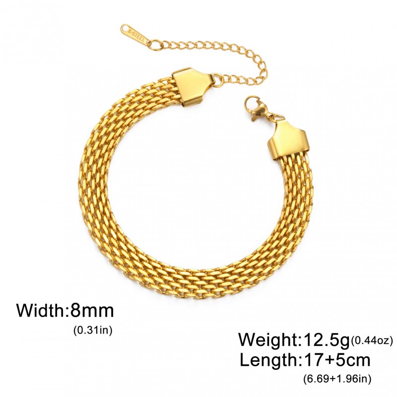 Vintage Basque Stainless Steel Bracelet