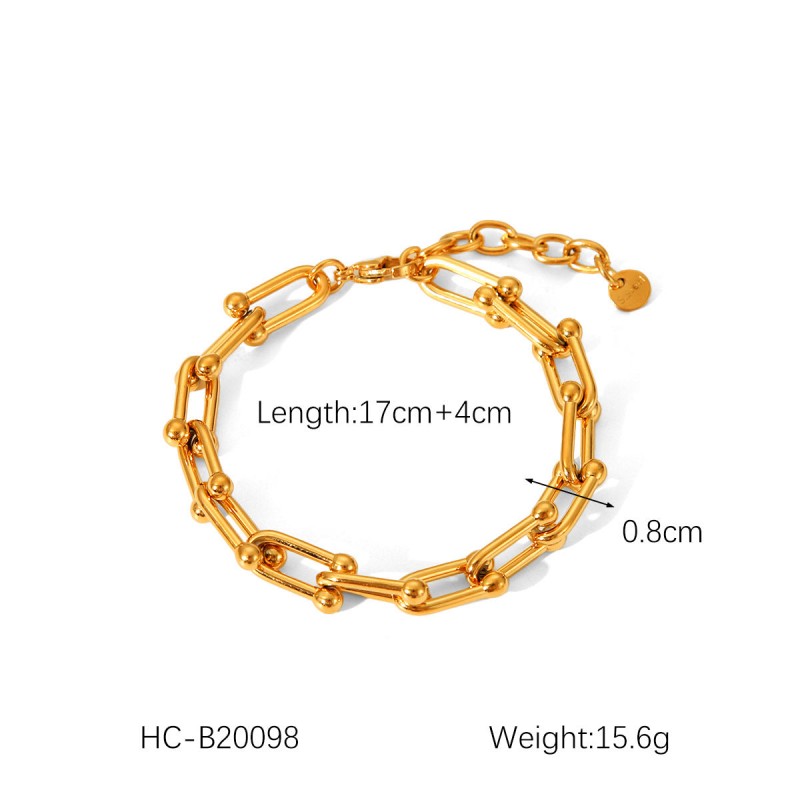 Hot Selling 18K Gold Plated Bracelet Stainless Steel Bracelet
