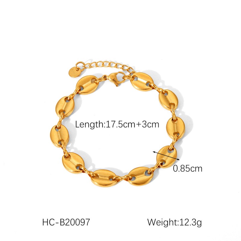 Hot Selling 18K Gold Plated Bracelet Stainless Steel Bracelet