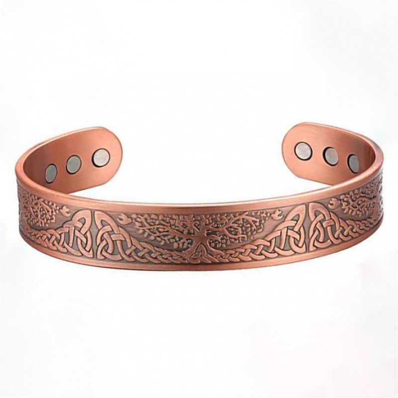 Vintage Alloy Bracelet Magnetic Therapy Hand Ring Fashion